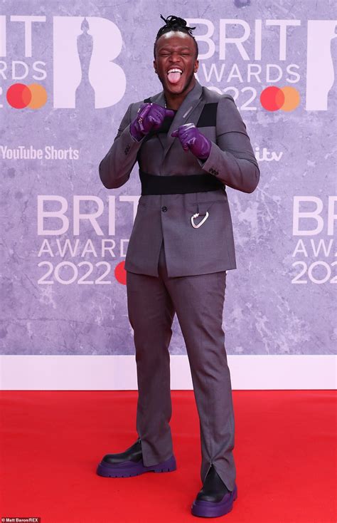 Video: “I don’t expect to win” KSI walks Brits red carpet in purple 